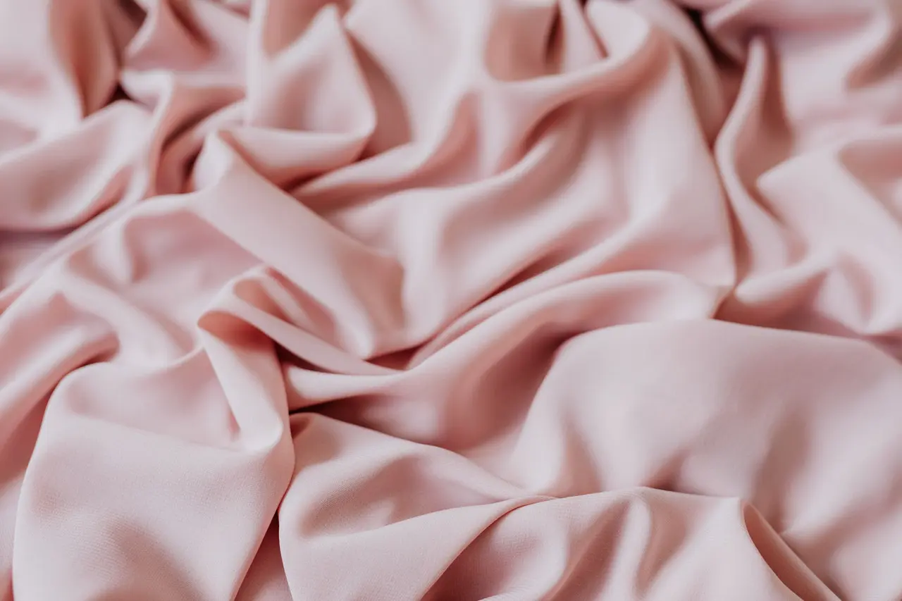 Crumpled Pink Linen